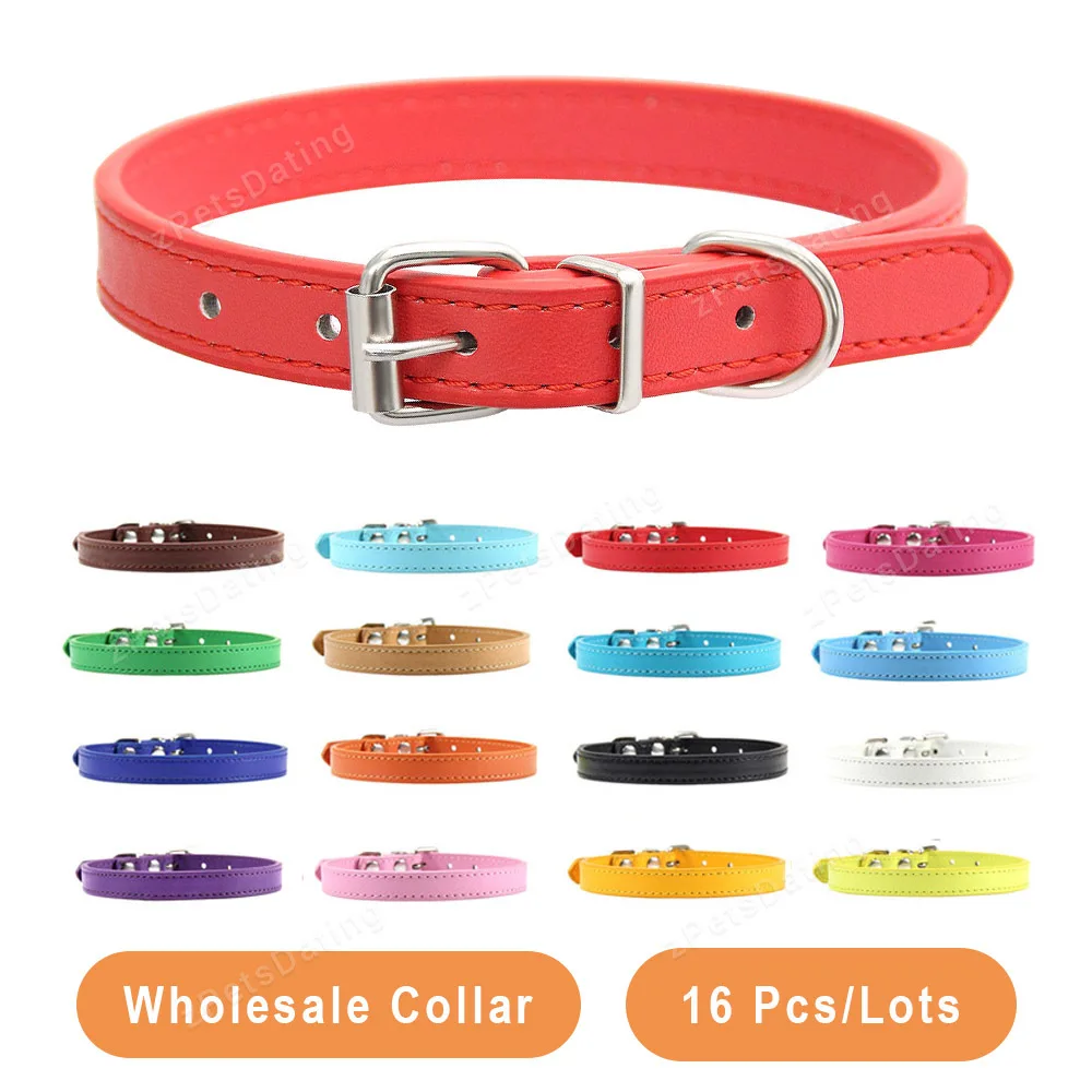 Pet Supplies Wholesale - Groothandel 16 Pcs Pet Kraag Solid