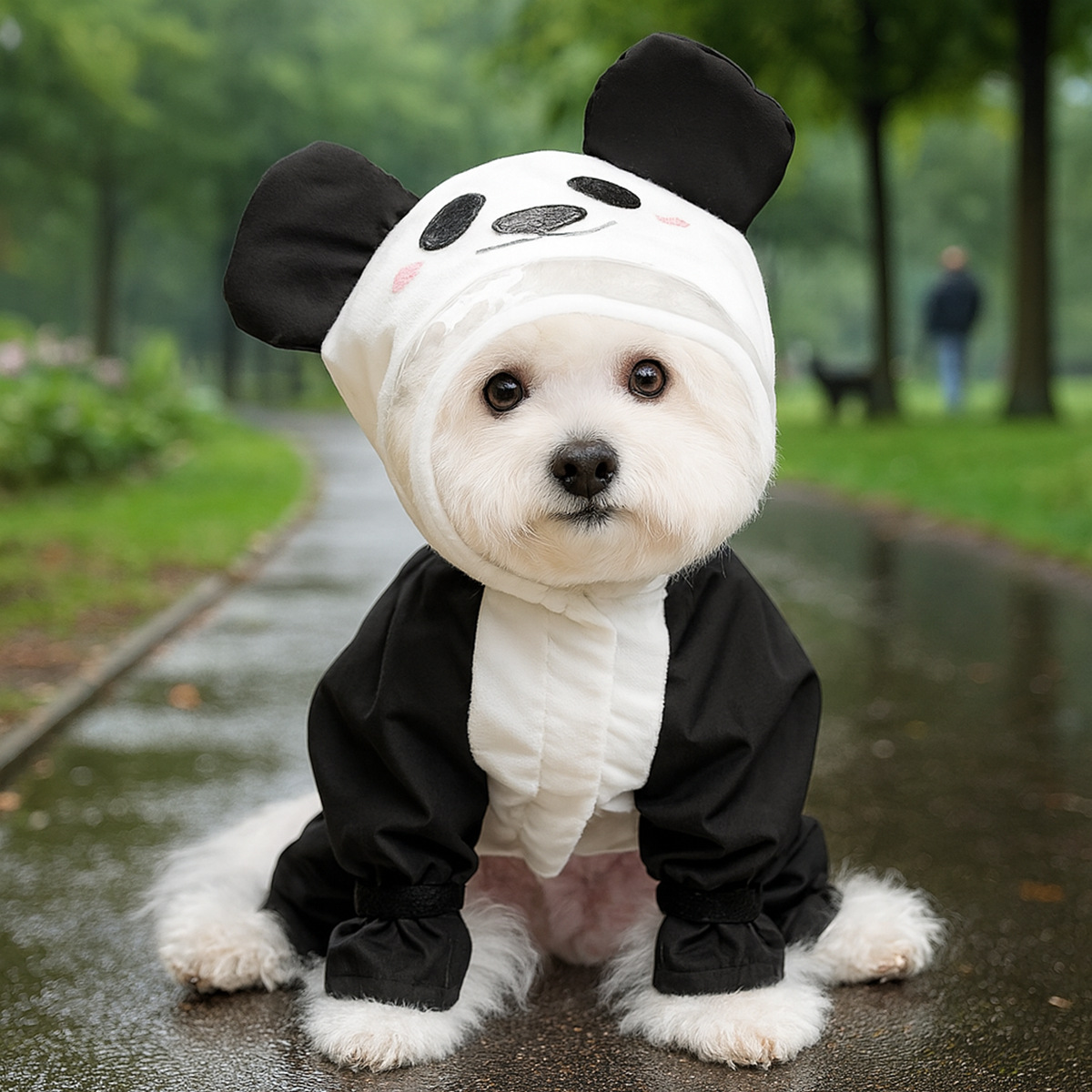Pet Supplies York - Panda Halloween Cosplay Waterdicht kostuum voor