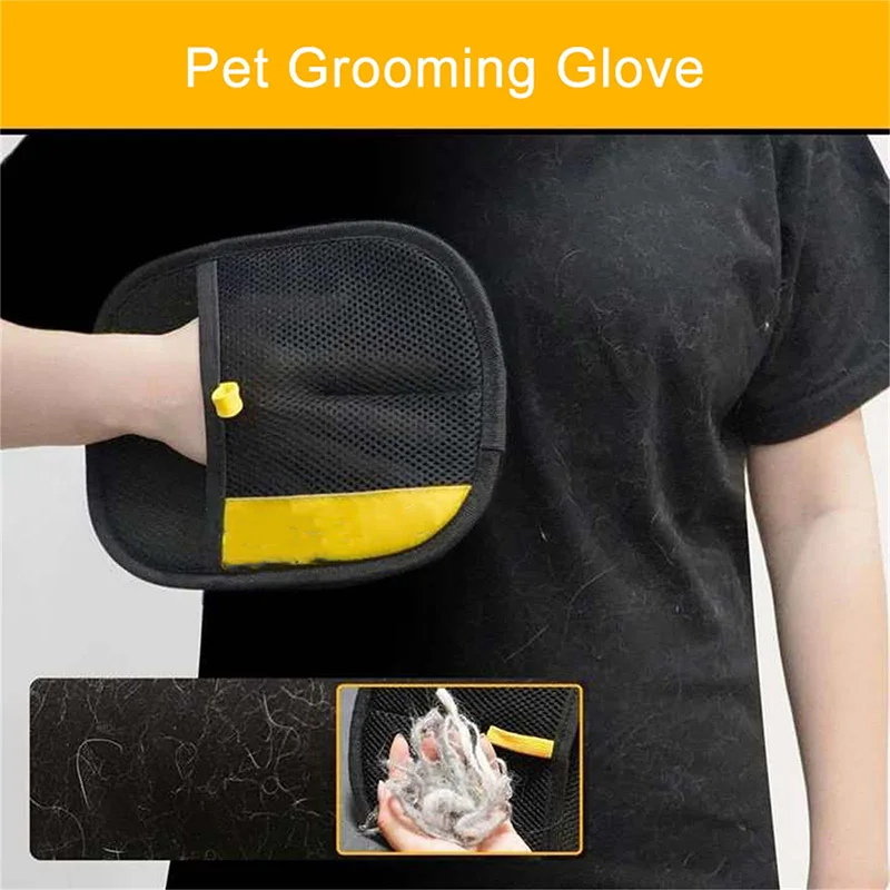 Pet Hair Remover Brush - Huisdier Elektrostatische Haarverwijderingshandschoenen Kattenhaarverwijderingsborstel Klevende Handschoenen