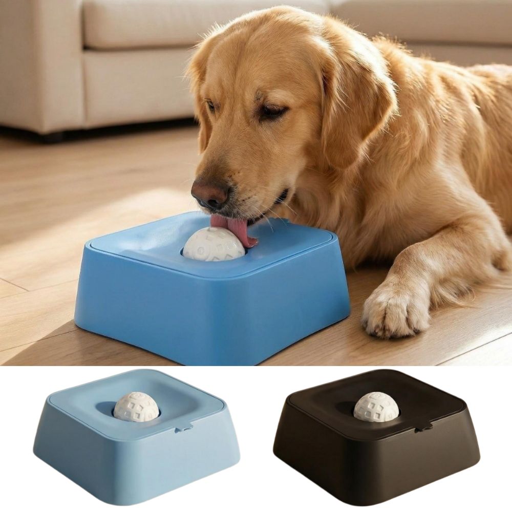Slow Feeder Dog Bowl - PP Materiaal Hondenspeelgoed Likbak met Rolbal