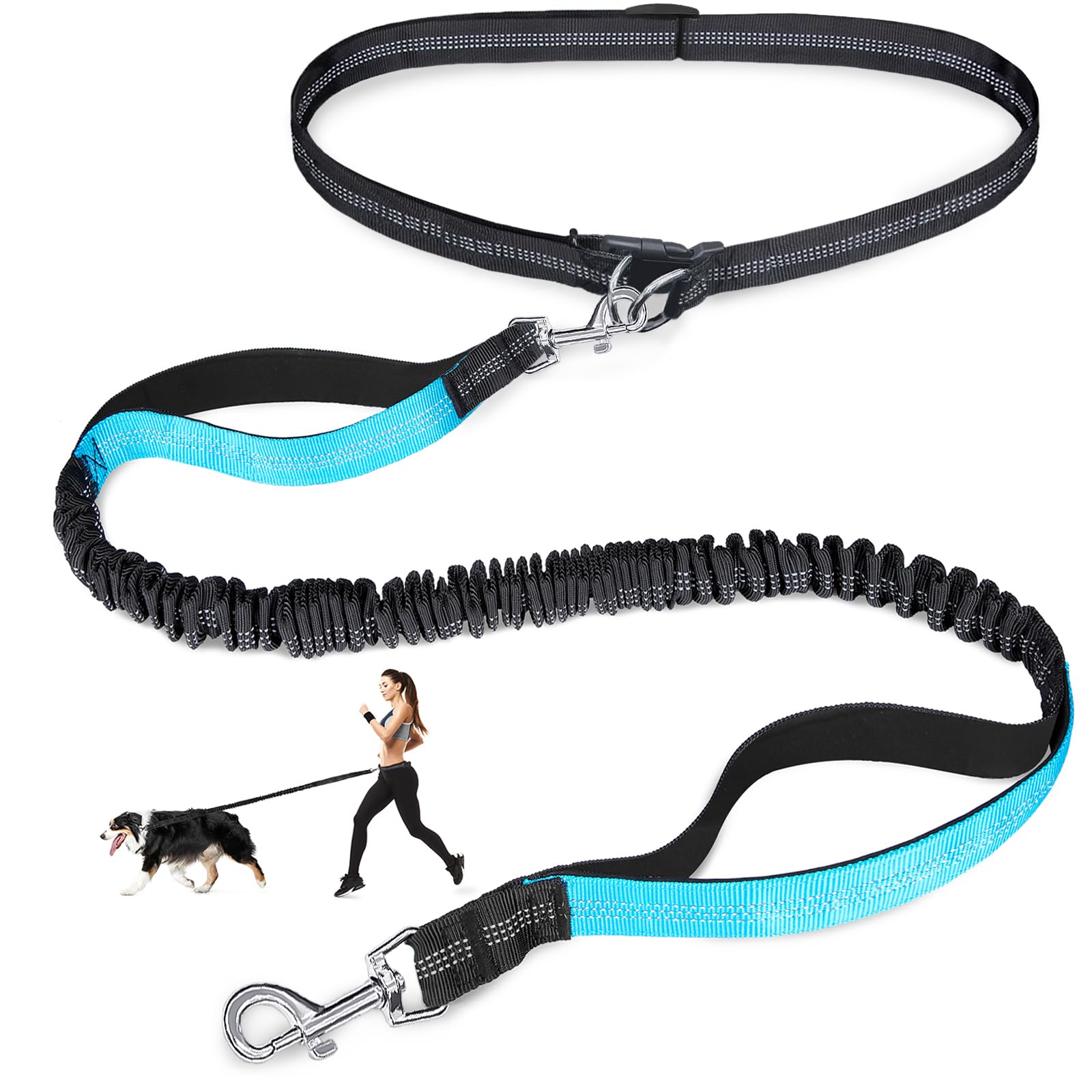 Pet Supplies Wholesale - Dubbele elastische reflecterende looplijn draagbare intrekbare