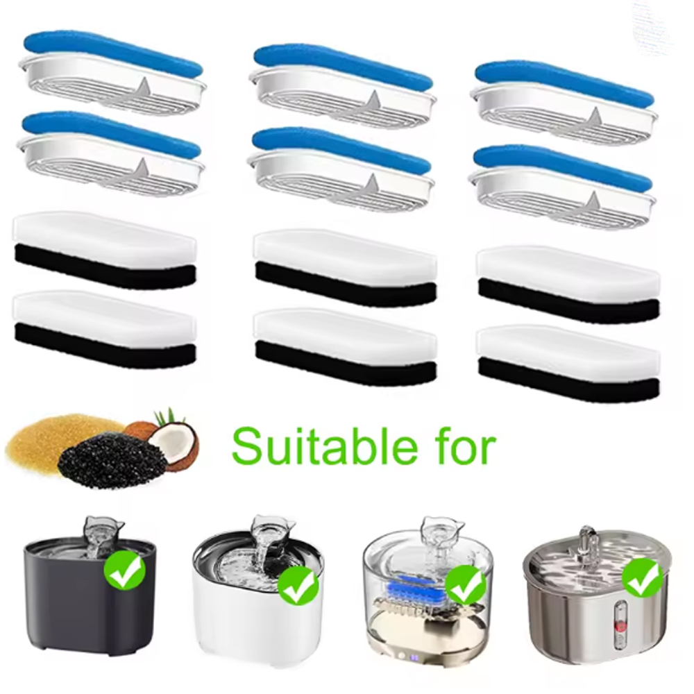 Cat Water Fountain Filter - Vervangingsfilters voor kat Hond Waterfontein Actieve