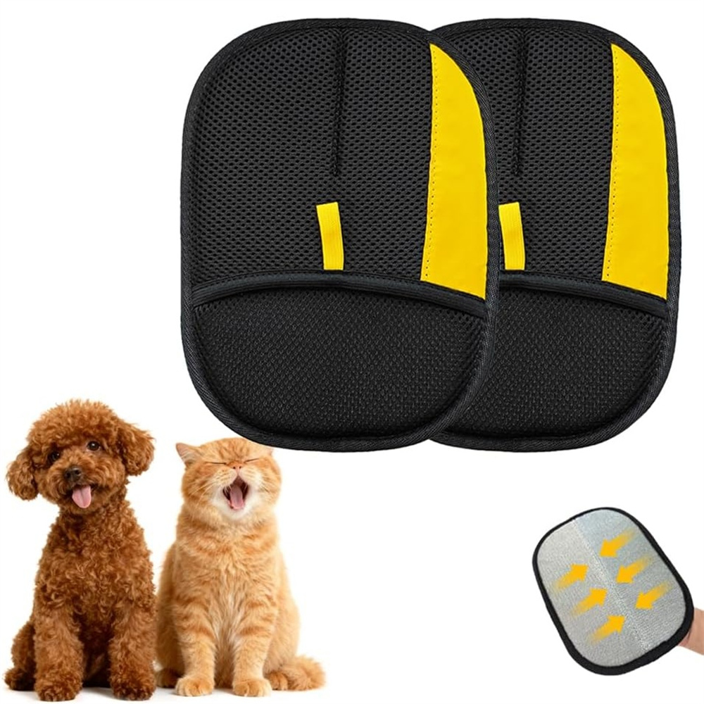Pet Hair Remover Brush - 2 stuks Huisdierharen Verwijderaar Handschoen Huisdierharen