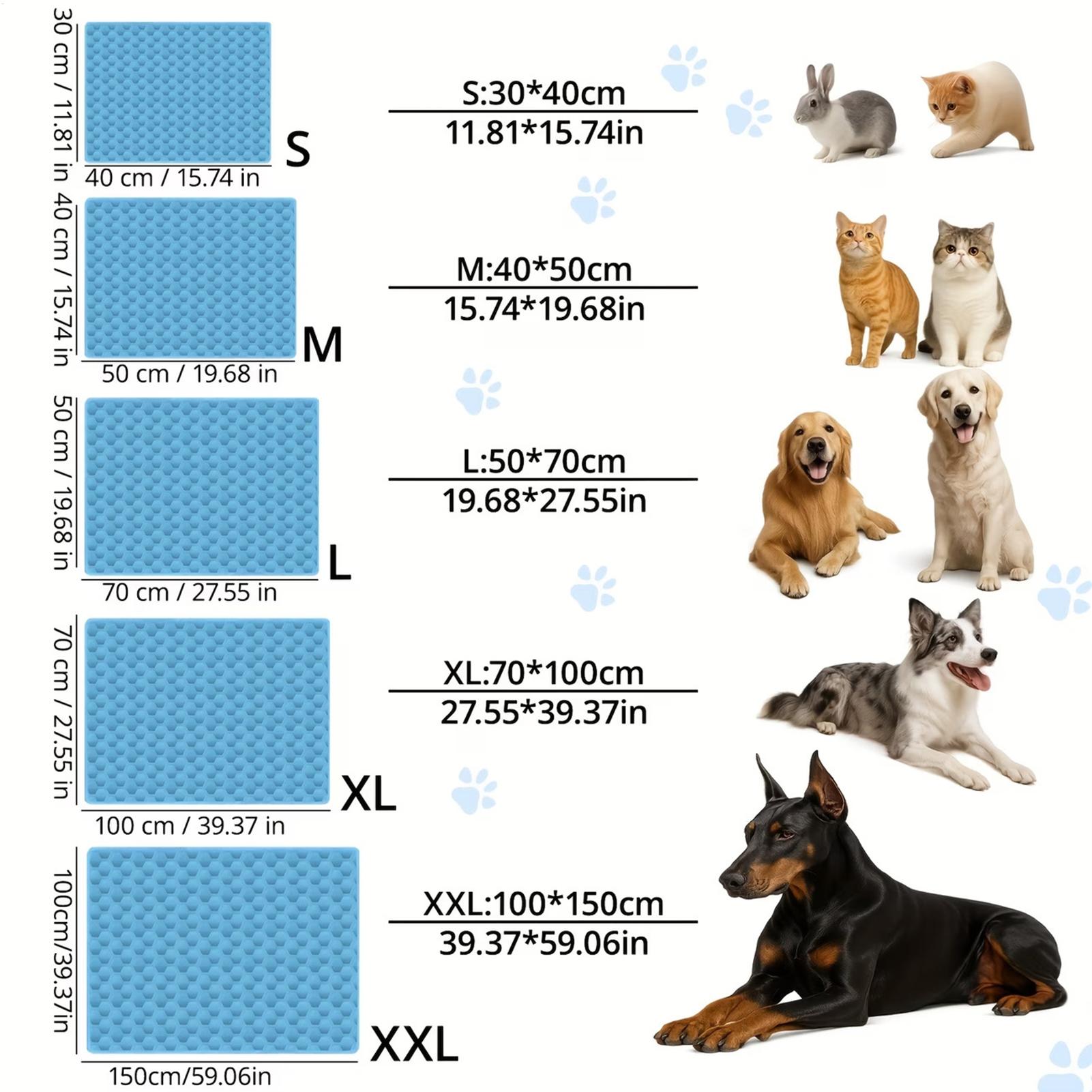Dog Cooling Mat - koelmat voor huisdieren Antislip wasbaar kussen