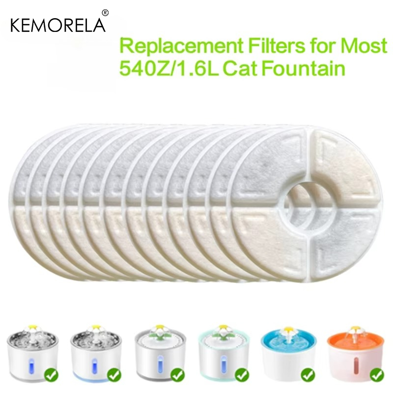 Cat Water Fountain Filter - 4/8/12 Stuks Vervanging Actieve Kool Filter