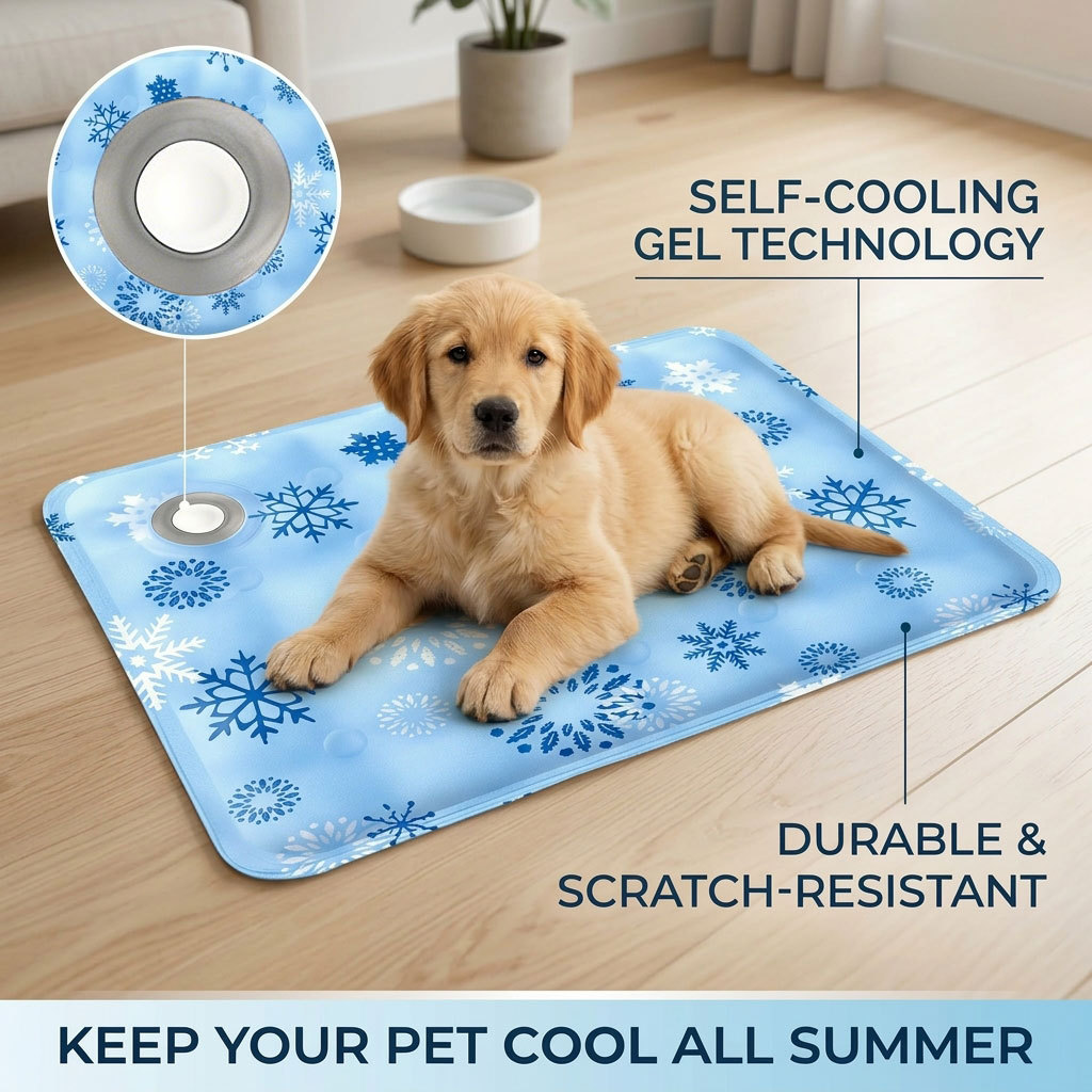 Dog Cooling Mat - Zomermat voor huisdieren, ijsmat voor huisdieren,