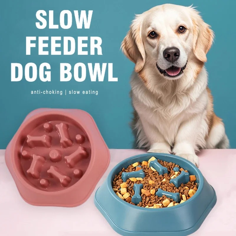 Slow Feeder Dog Bowl - 1 Stuks Slow Feeder Hondenkom Anti-verstikking