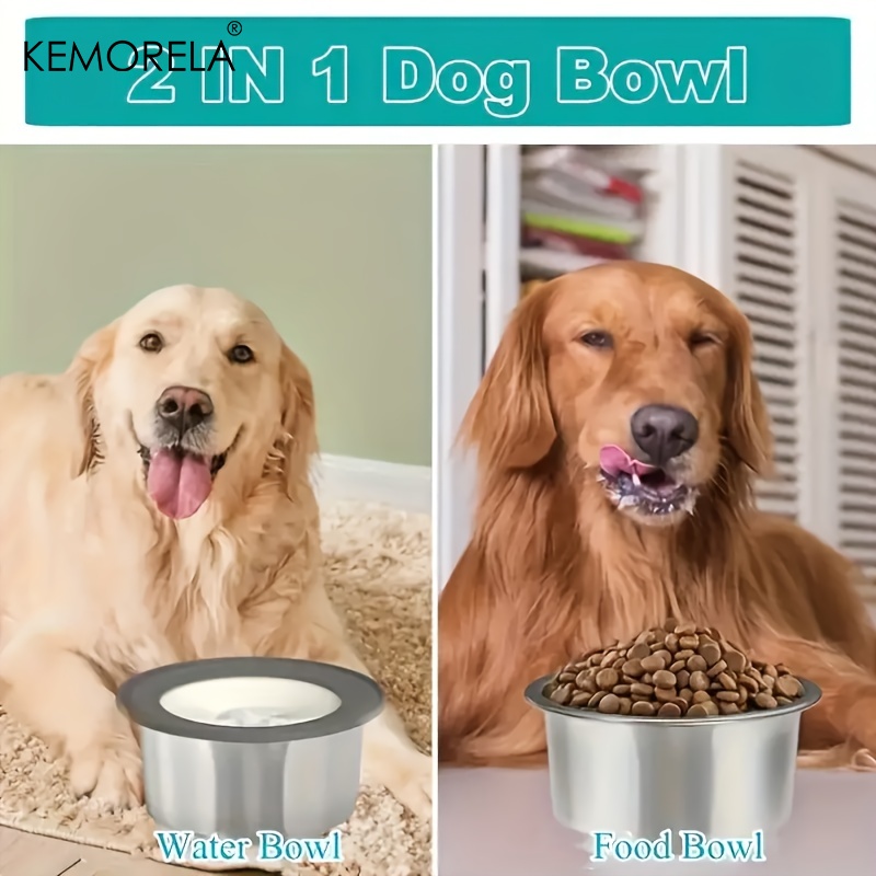 RVS honden drinkbak anti-lek m - Slow Feeder Dog Bowl recensie en prijs