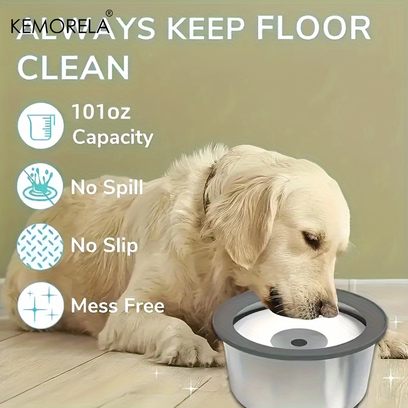 RVS honden drinkbak anti-lek m - Slow Feeder Dog Bowl recensie en prijs