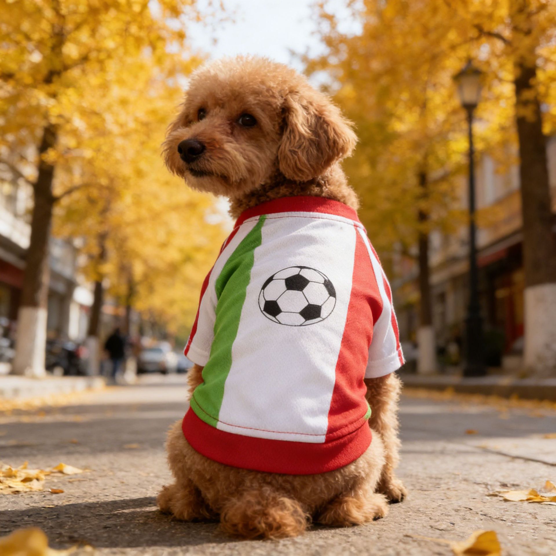 Voetbalpatroon Hondenkleding A - Pet Supplies Jersey recensie en prijs