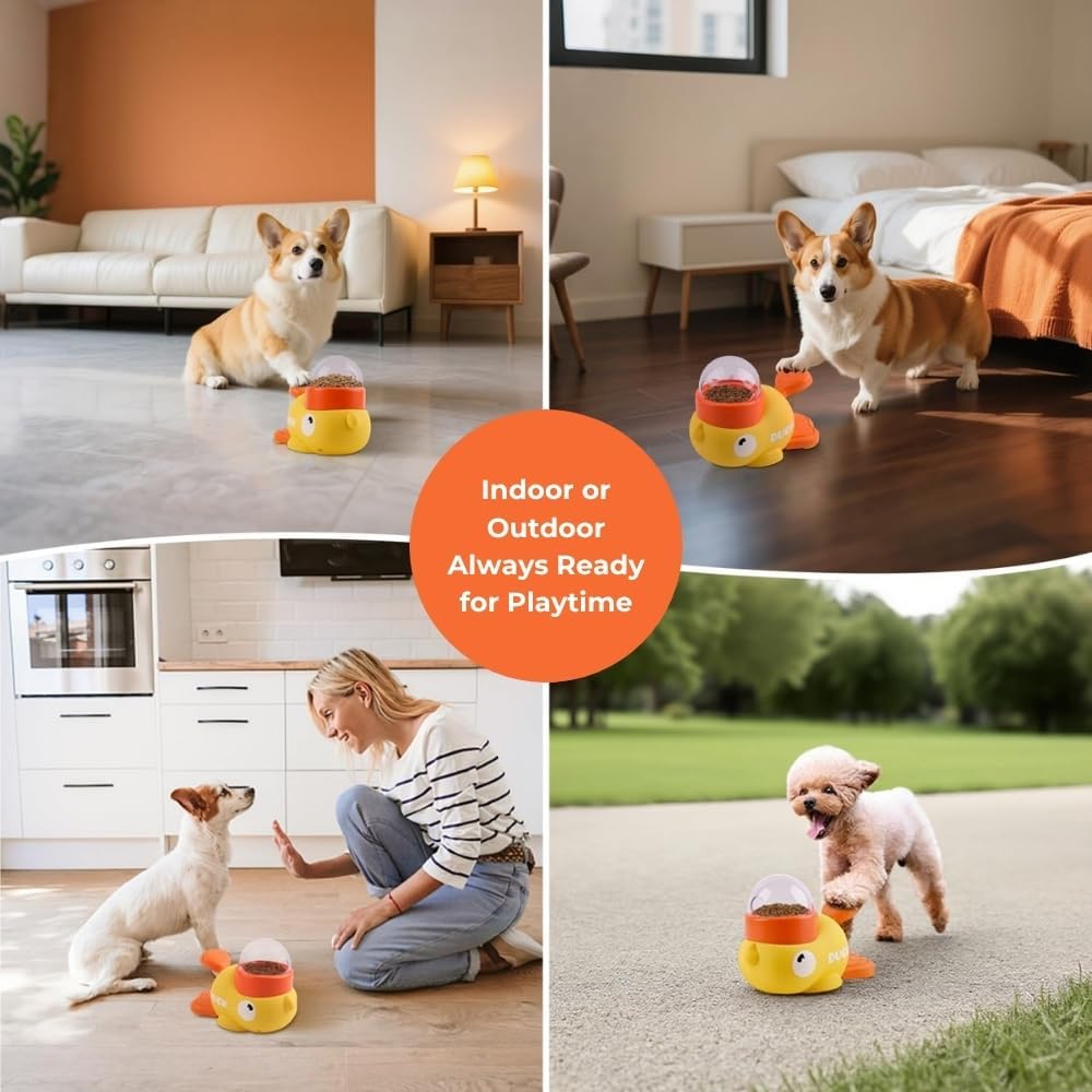 Gele Eend Huisdier Snack Dispe - Slow Feeder Dog Bowl recensie en prijs